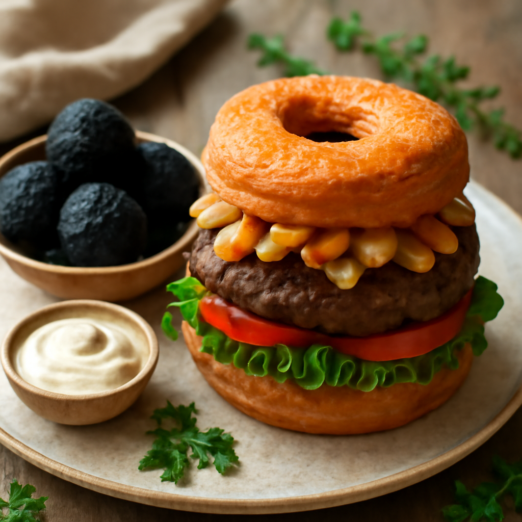 Cronut, Squid ink & Poutine Burger Recipes