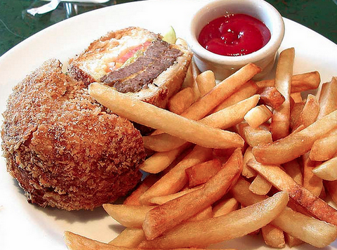 deep fried cheese burger