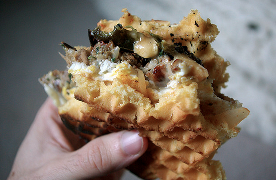 waffle burger