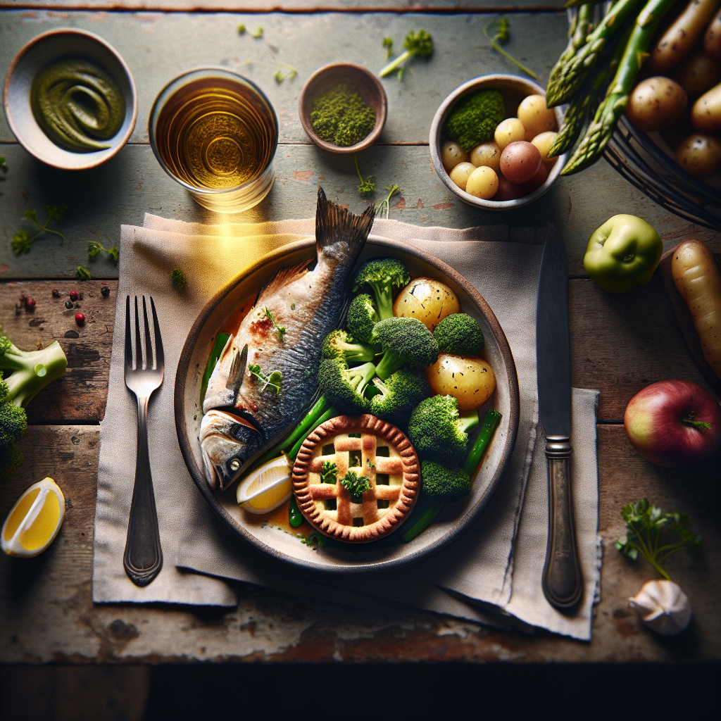 Fish, Broccoli and Potato Pie