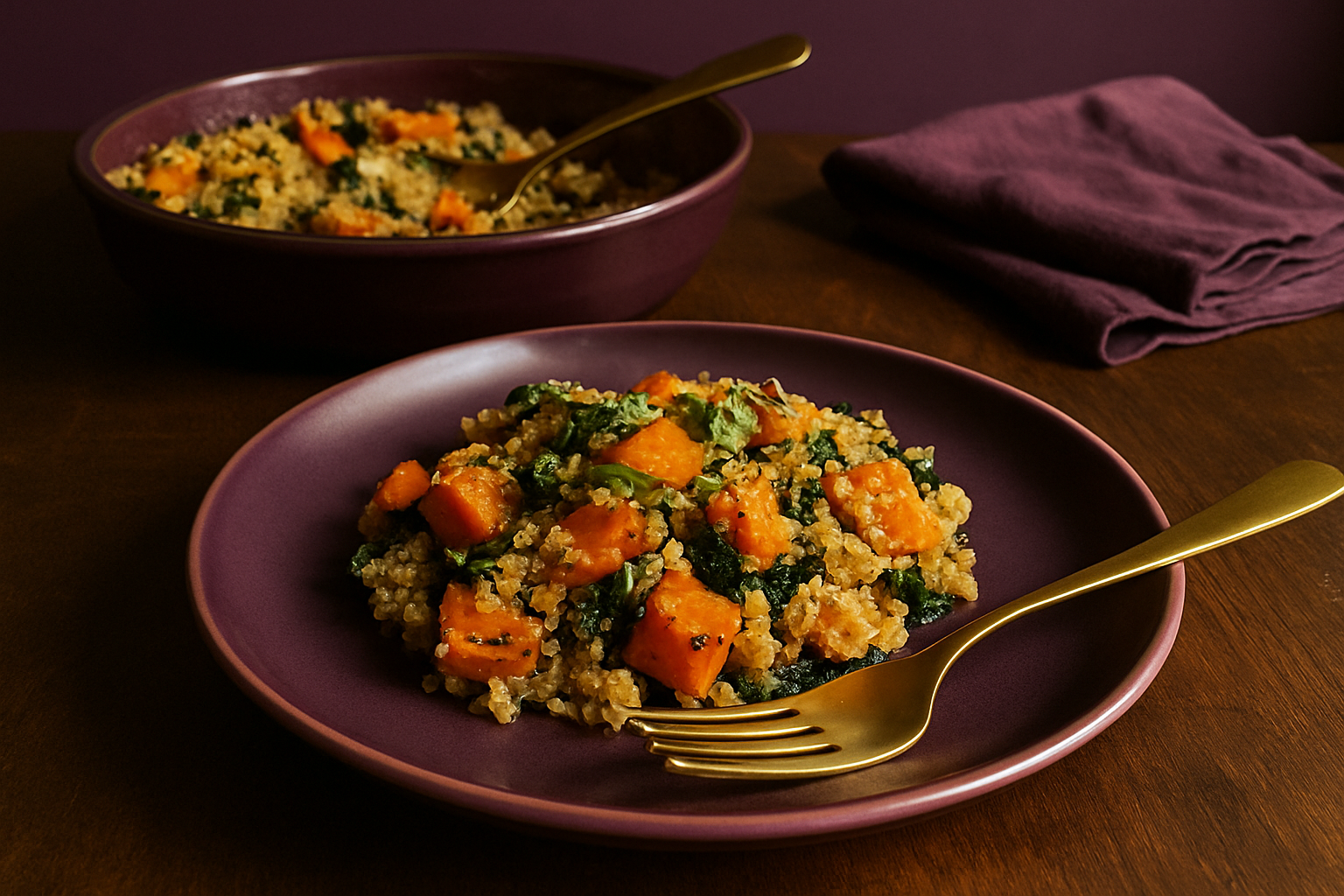 Quinoa and Sweet Potato Bake