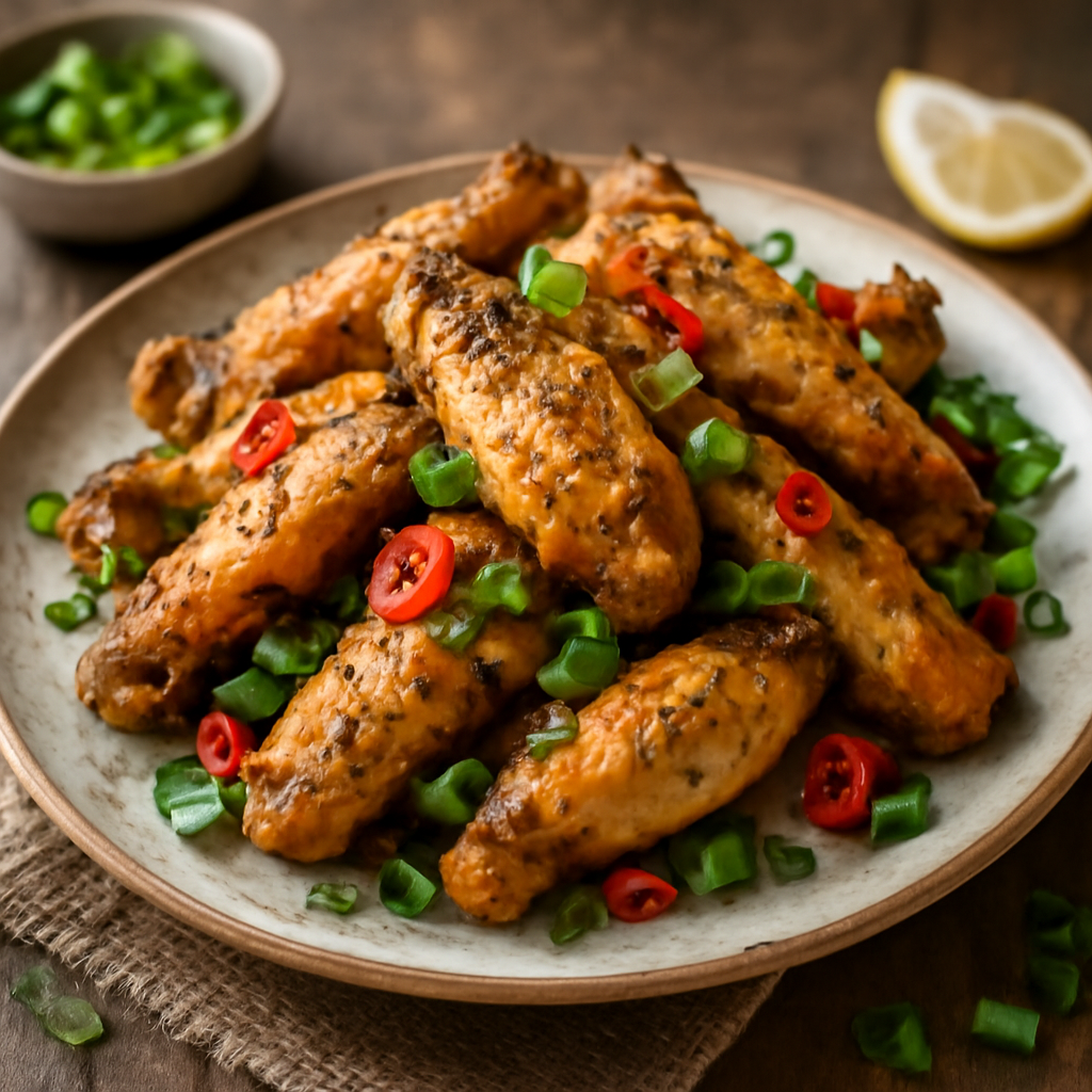 Salt & Pepper Chicken Wings (chinese Takeaway Style)