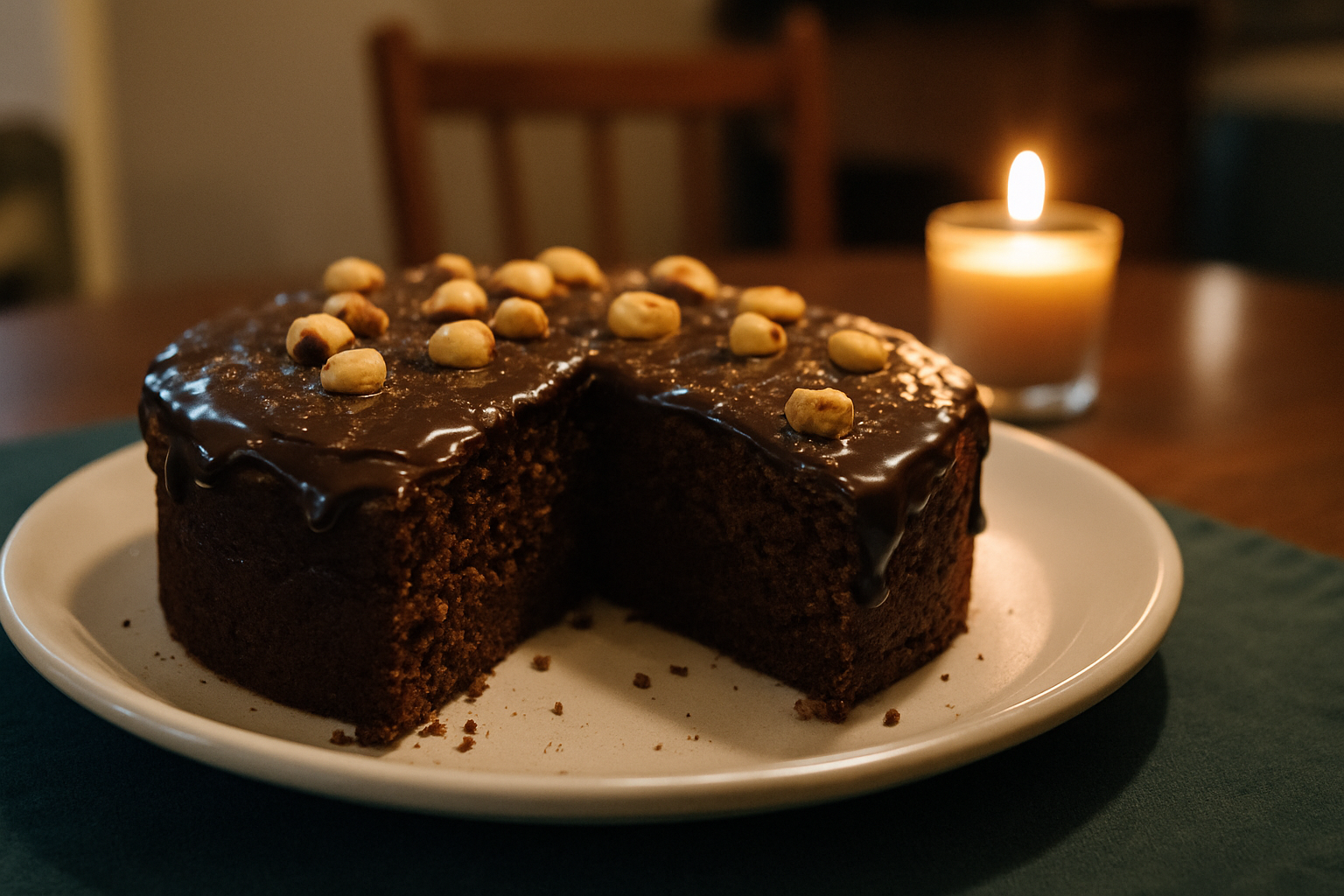 Spiced Chocolate Hazelnut Cake