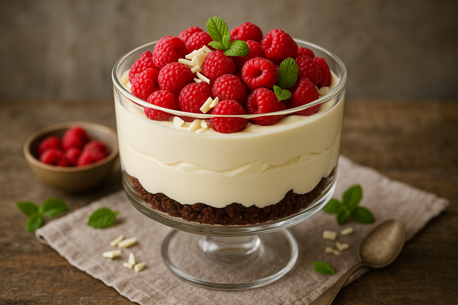 Claire's White Chocolate Mousse Trifle