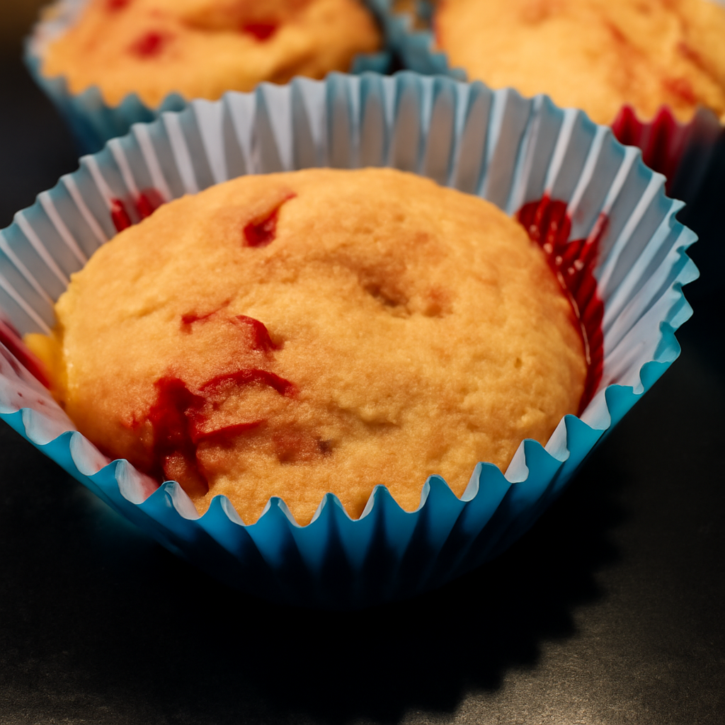 Peanut Butter and raspberry muffins