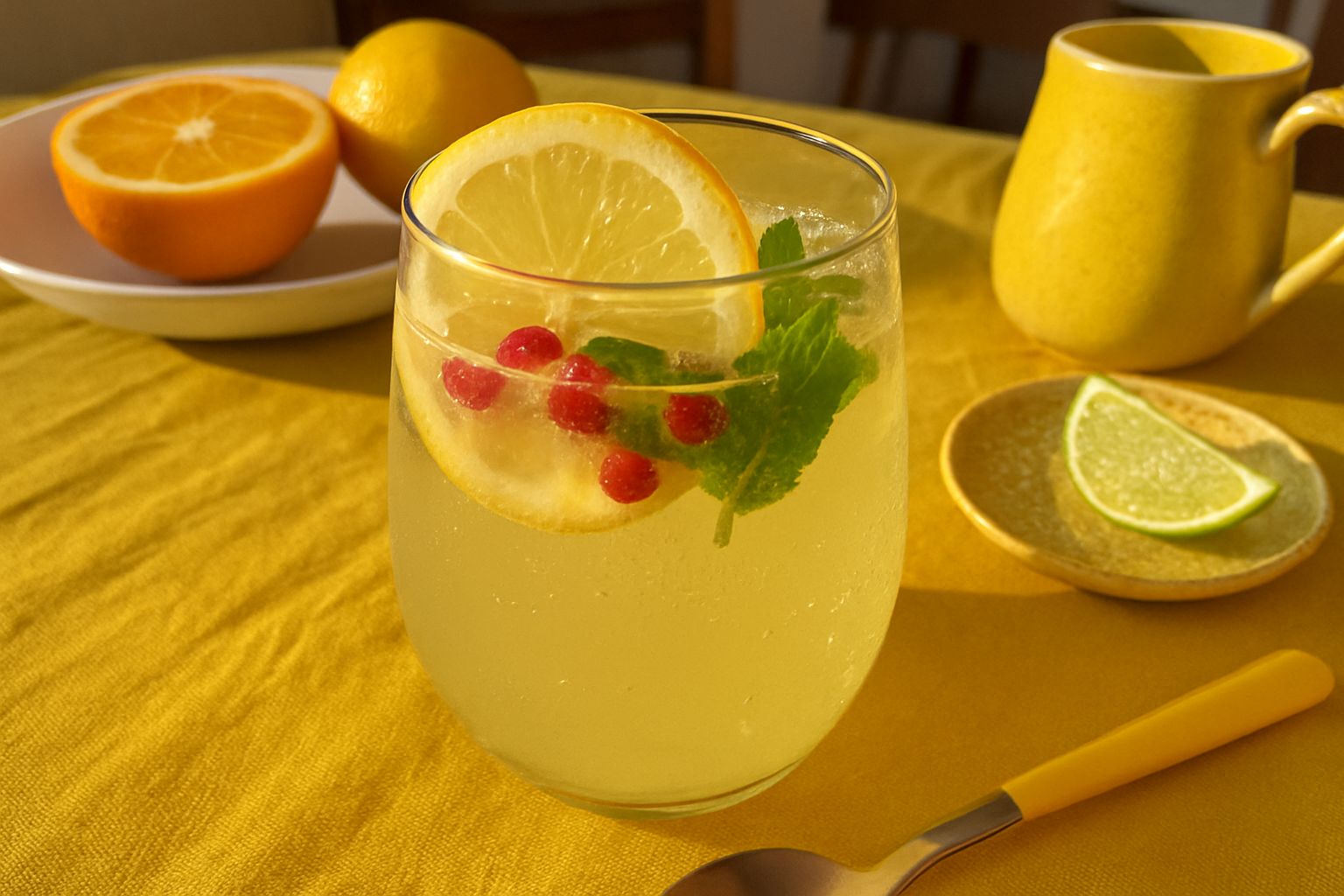 Energizing German Citrus Spritzer